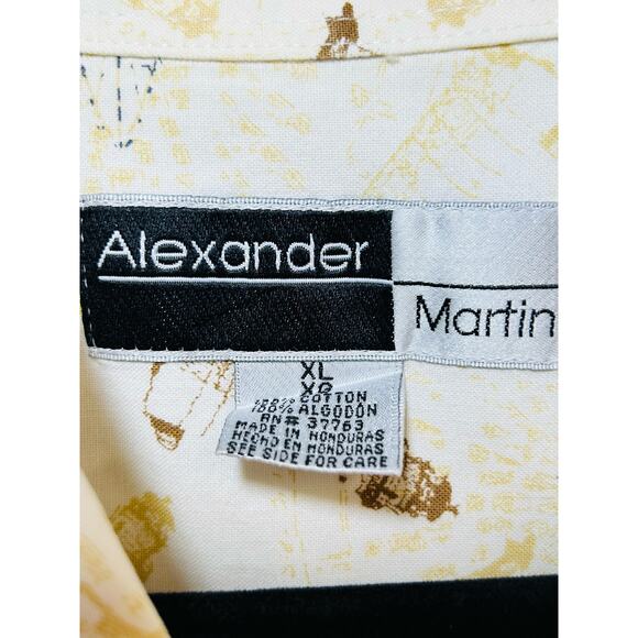 Alexander Martin Lighthouse ships short sleeve button down shirt size x largre - Picture 5 of 7